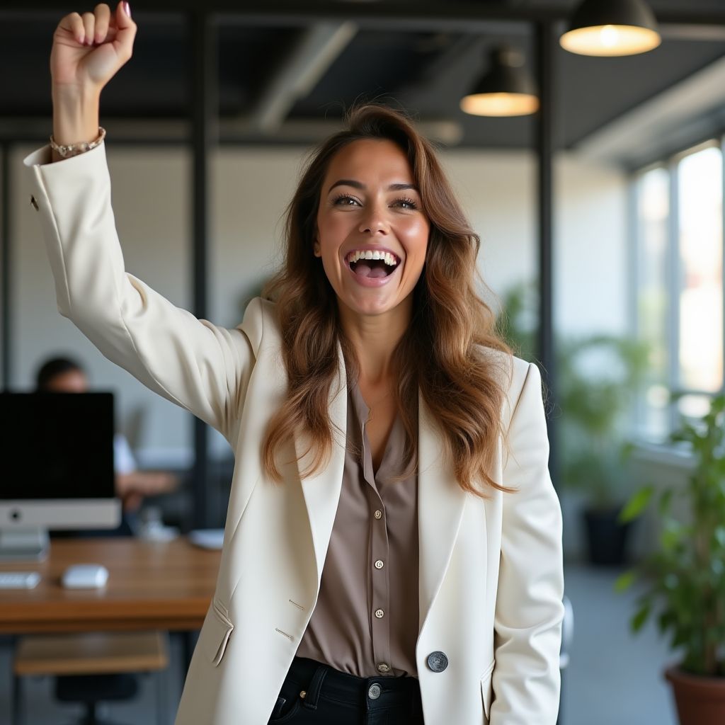 Emprendedora tecnológica exitosa